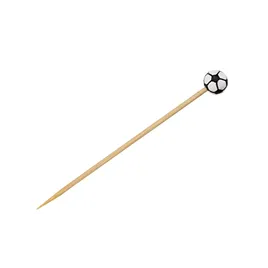 Skewer 4.7 IN Bamboo Football Natural 100 Count/Pack 10 Packs/Case 1000 Count/Case