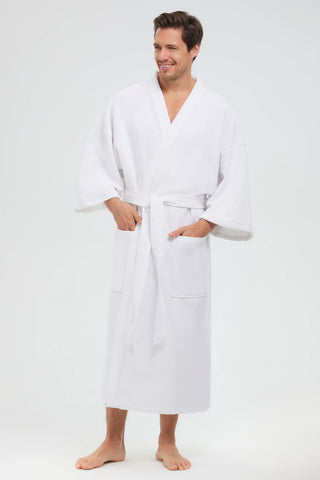 100% Cotton Diamond Style Waffle Robe