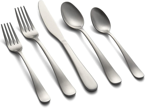 Cambridge Silversmiths Rhiannon Satin 20 Piece Flatware Set, Service for Four, silver