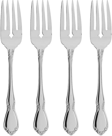 Oneida Chateau Fine Flatware Set, 18/8 Stainless, Set of 4 Salad Forks