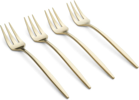 Cambridge Silversmiths, Set of 4 Champagne Satin, Gaze Cocktail Forks