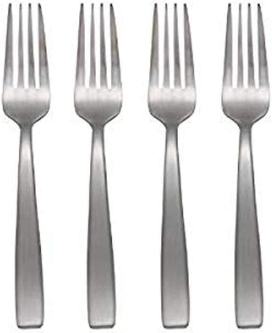 Oneida Everdine Everyday Flatware Dinner Forks, Set of 4, 18/0 Stainless Steel, Silverware Set