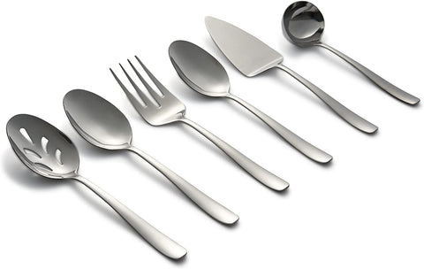 Cambridge Silversmiths Bourne Mirror Oversized 6 Piece Serving Set, Silver