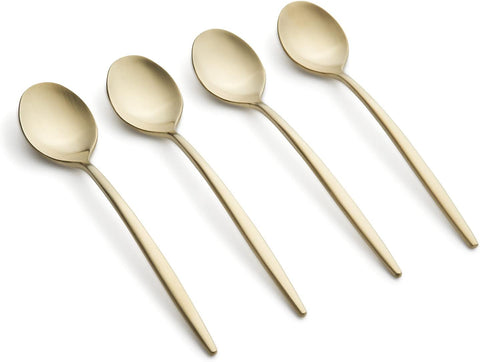 Cambridge Silversmiths Champagne Satin Gaze Demi Spoon, Set of 4, 0