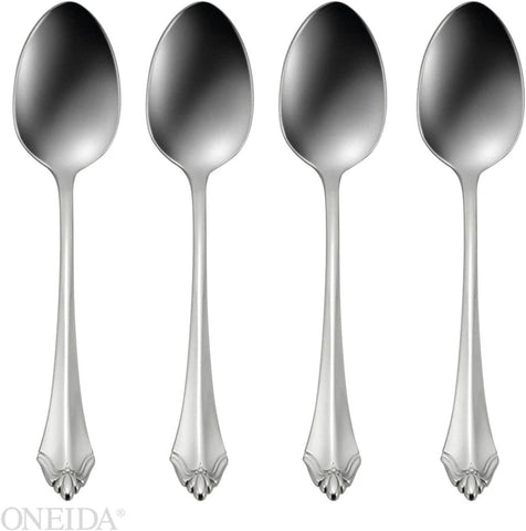 Oneida Kenwood Fine Flatware Set, 18/8 Stainless, Set of 4 Teaspoons