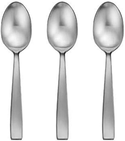 Oneida Everdine Everyday Flatware Serving Spoon, Set of 3, 18/0 Stainless Steel, Silverware Set