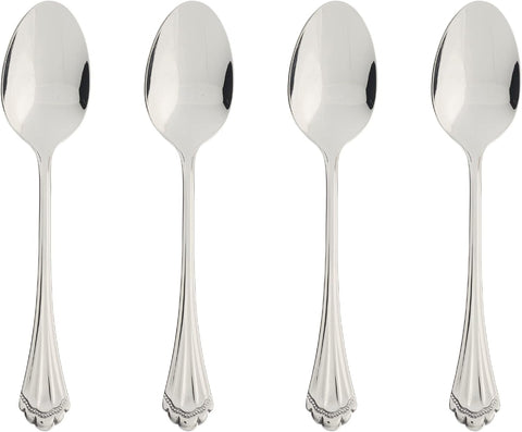 Oneida 2272004E Marquette Fine Flatware Teaspoons, Set Of 4