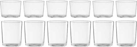 Oneida Clear Stackables Short & Tall Glasses, Set Of 12, 12 Count