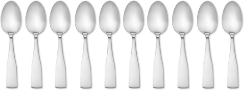 Hampton Forge Bristol Satin 10Pk Teaspoons/Color Card, 0.60 LB, Metallic