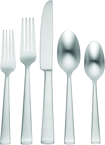 Oneida F149065A Satin Lewin 65 Piece Fine Flatware Set, Service For 12