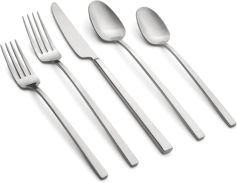 CAMBRIDGE Damaris 20-Piece Flatware Set, Service for 4, 0, SILVER SATIN