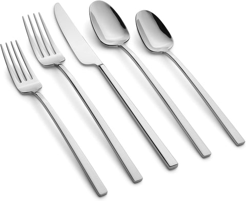 Cambridge Silversmiths Damaris Mirror 20-Piece Flatware Set, Service for 4