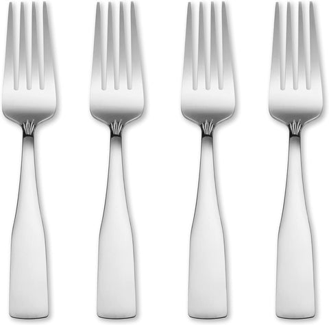 Hampton Forge Bristol Satin 4Pk Salad Forks/Color Card, 0.20 LB, Metallic