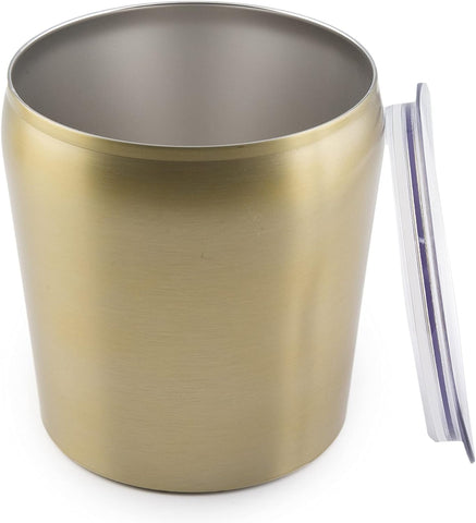 Cambridge Silversmiths 3-Quart Insulated Stainless Steel Ice Bucket, 0, GOLD