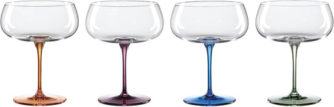 Oneida Bottoms Up Cocktail Glasses, Set of 4, 4 Count, Multi