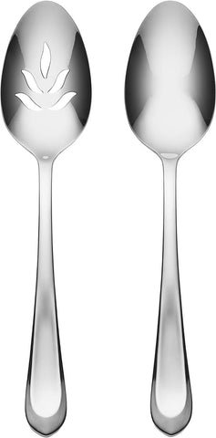 Hampton Forge 895328 Alesey Mirror 2 Piece Everyday Serving Spoons Set