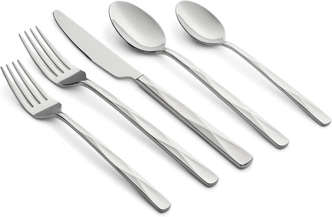 Cambridge Silversmiths Mirror 20-Piece Ayden Flatware Set, Service for 4