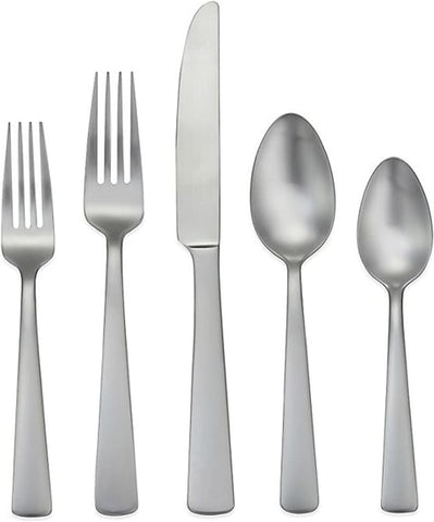 ONEIDA Downing 65Pc Flatware Set, 65 Count, Metallic