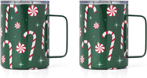 Cambridge Coffee Mug, 2-Piece, Candy Cane