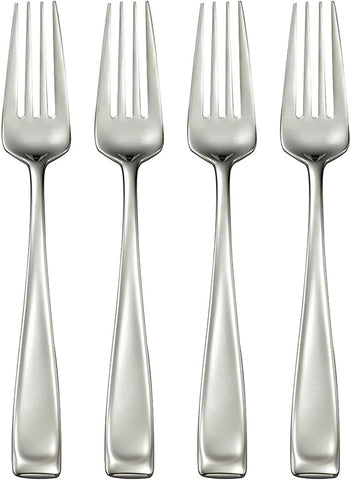 Oneida Moda Salad Forks, Stainless Set of 4