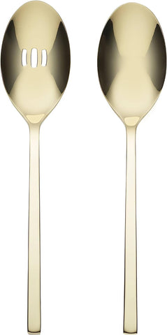 Oneida Allay Champagne Everyday 2 Piece Serving Spoon Set, 2 Count, Metallic