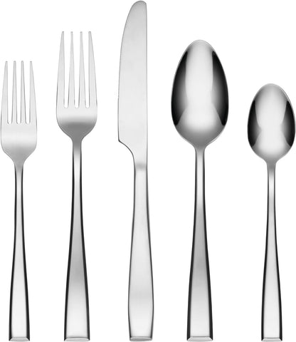 Cambridge Cali Mirror Piece Flatware Set, 30 Count, No Color