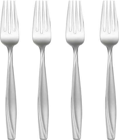 Oneida Camlynn Everyday Flatware Salad Forks, 0.20 LB, Metallic