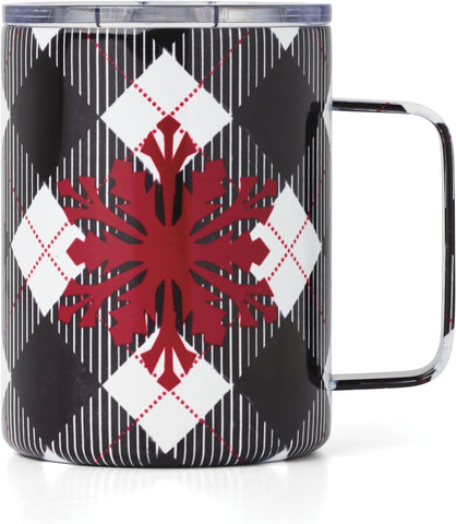 Cambridge Coffee Mug, 1-Piece, Black Plaid