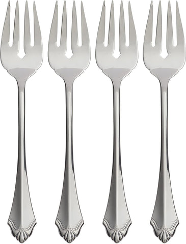 Oneida Kenwood Fine Flatware Salad Forks, 0.30 LB, Metallic