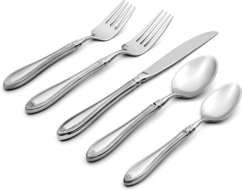 Oneida Sheraton Fine Flatware Teaspoons, 0.50 LB, Metallic