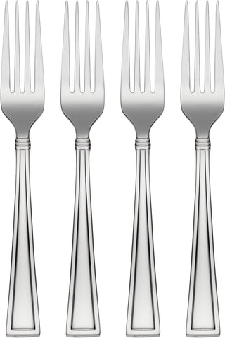 Oneida Butler Everyday Flatware Dinner Forks 18/0 Stainless Steel, Set of 4, Silver