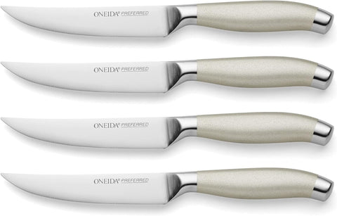 Oneida Preferred S/4 Steak Knives, 0.90 LB, Metallic