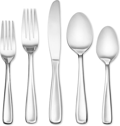 Hampton Forge Justine–20PieceFlatware Set,Servicefor4, Metallic