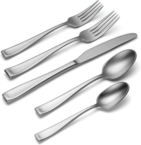 ONEIDA Satin Moda 75Pc Flatware Set, 75 Count, Metallic