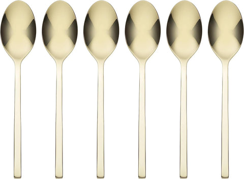 Oneida 895331 Allay Champagne Everyday Flatware Teaspoons Metallic, Set of 6