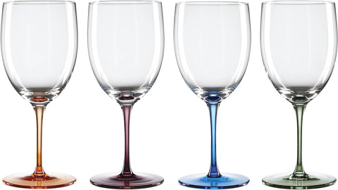 Oneida Bottoms Up Wine Glasses, Set of 4, 4 Count, Multi