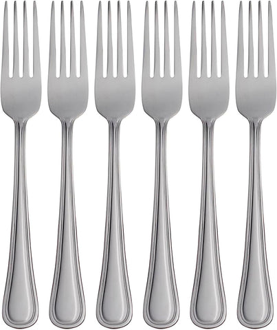 Oneida H081006BL20 Tress Mirror Everyday Dinner Forks, Set Of 6