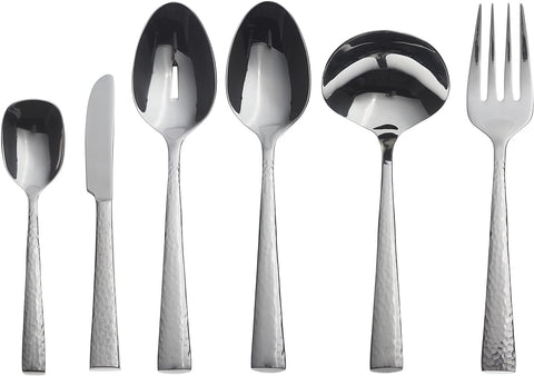 Oneida Cabria 6 Piece Fine Flatware Serve Set, 1.15 LB, Metallic