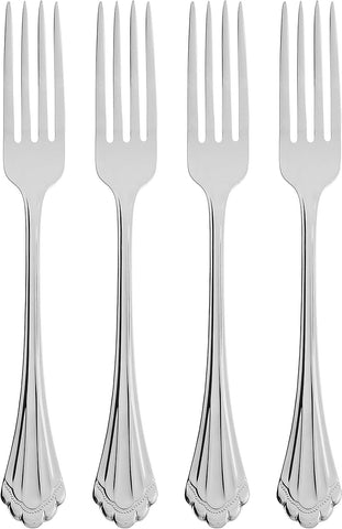 Oneida Marquette Fine Flatware Dinner Forks, Set of 4