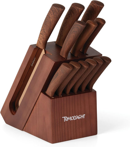 Hampton Forge Raintree Copper 13 Piece Block Set, Brown/Wood