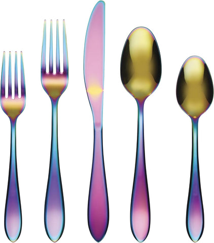 Cambridge Rainbow 20-Piece Flatware Set Delia Mirror