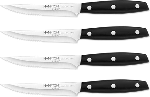 Hampton Forge Mirage?4PieceSteak KnifeSet?Black