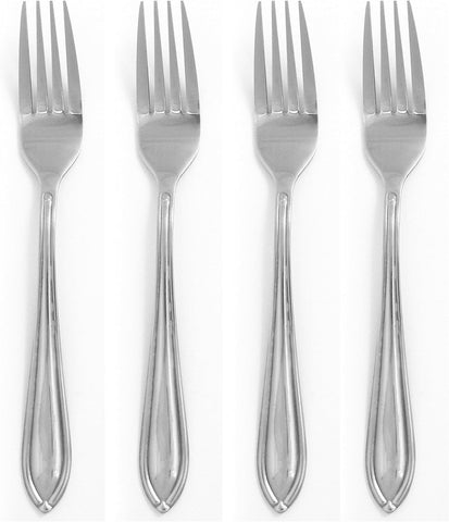 Hampton Forge Ginger 4-Piece Dinner Forks, Metallic