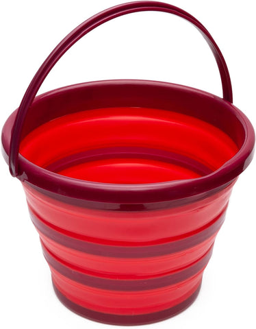 Cambridge Robert Irvine Qt Collapsible Ice Bucket, 1 Count, Red, 10-quart