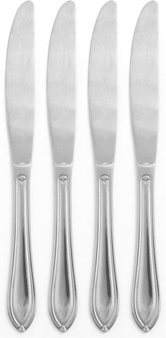 Hampton Forge Ginger 4 Pc Dinner Knives, 0.65 LB, Metallic