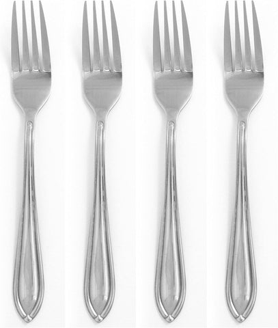 Hampton Forge Ginger 4 Pc Dinner Fork, 0.35 LB, Metallic