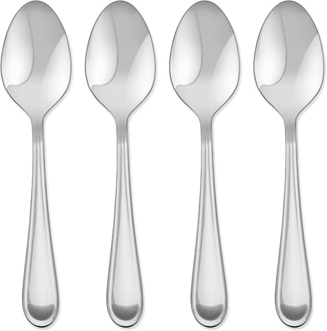 Hampton Forge Clark 4 Piece Teaspoon, 0.25 LB, Metallic