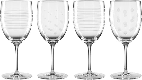 Oneida Mingle Wine Glasses, Set of 4, 4 Count, Clear