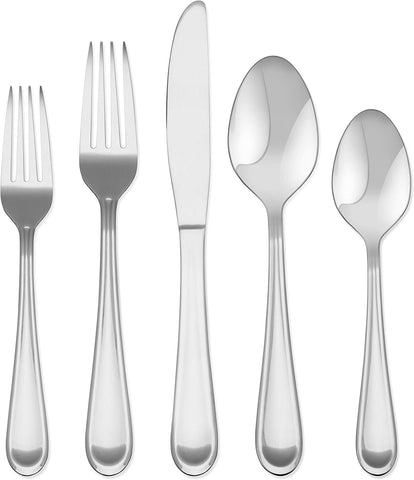 Hampton Forge Clark – 20 Piece Flatware Set, Service for 4, One Size, Silver