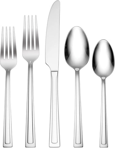 Hampton Forge Farmington 20-Piece Flatware Set, Stainless Steel